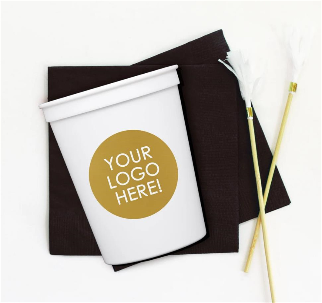 Plastic Cup 50Pcs - Wedding Logo Plastic Cups, Corporate Logo
