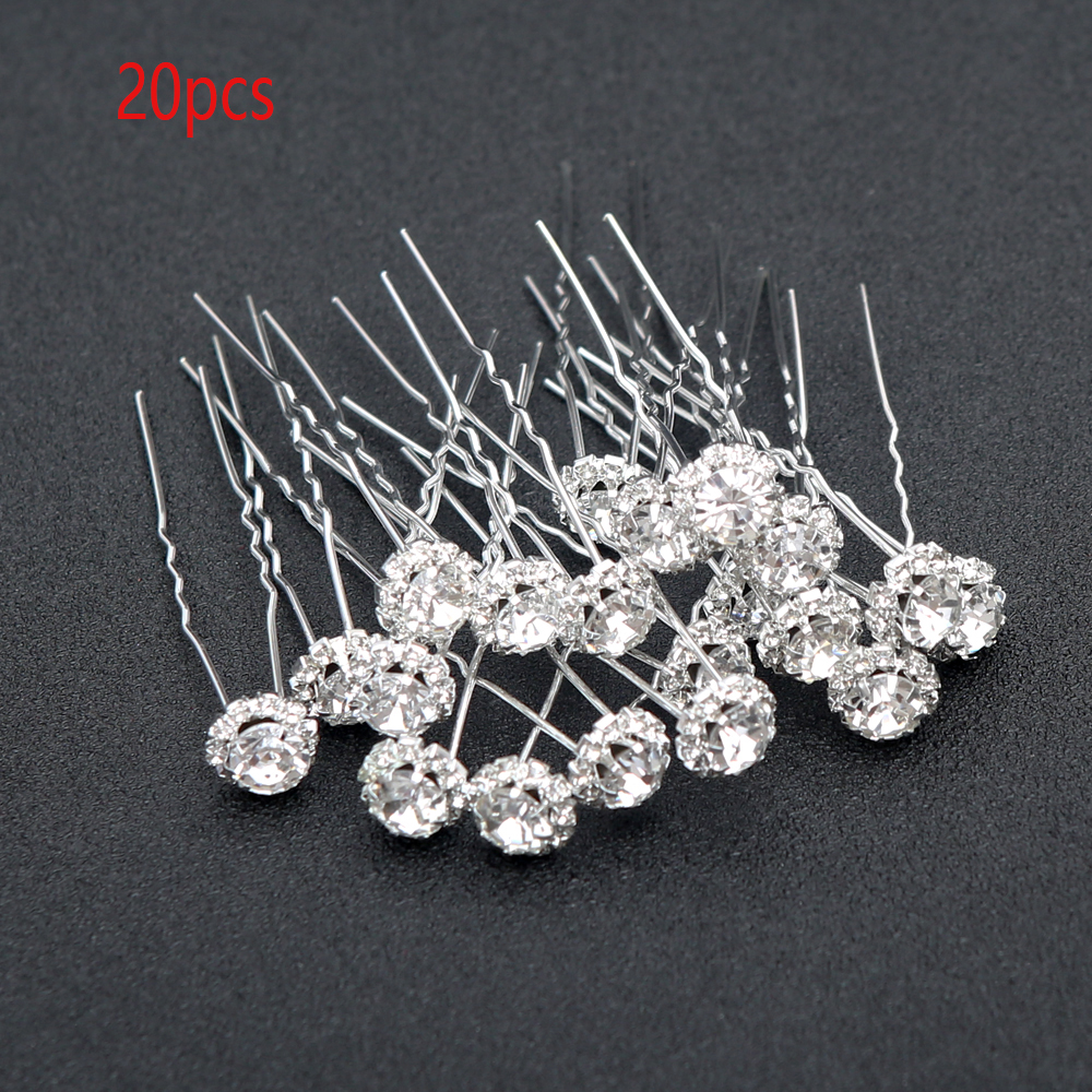 Event Suppliers - 20pcs Bridal Pear U-shaped Hair Comb