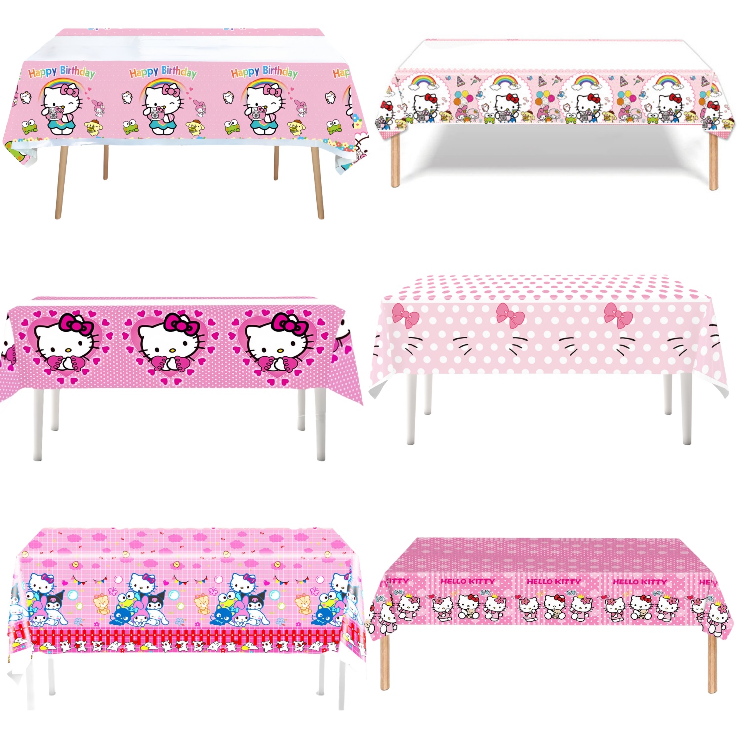 Table Cloth Disposable - Disposable Tablecloth Birthday Hello Kitty table
