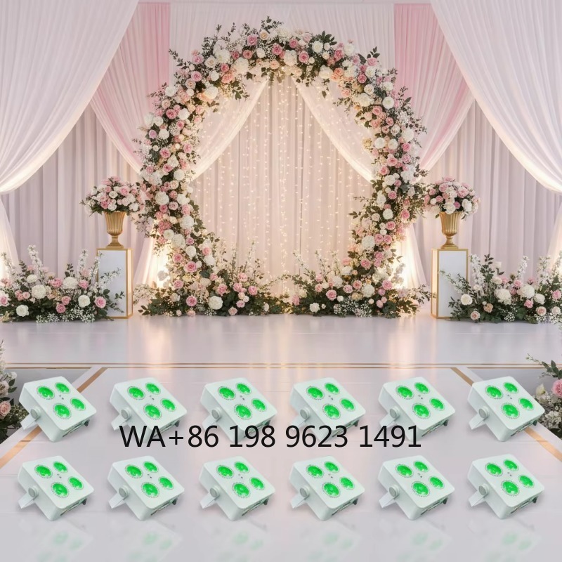 Event & Party Supply - 4X18W RGBWA+UV 6IN1 Mini Wireless Battery
