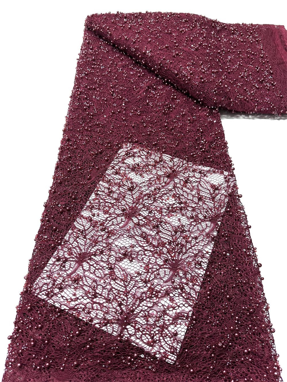 Glitter Tablecloth - 2026 Latest African Beaded Lace Fabric
