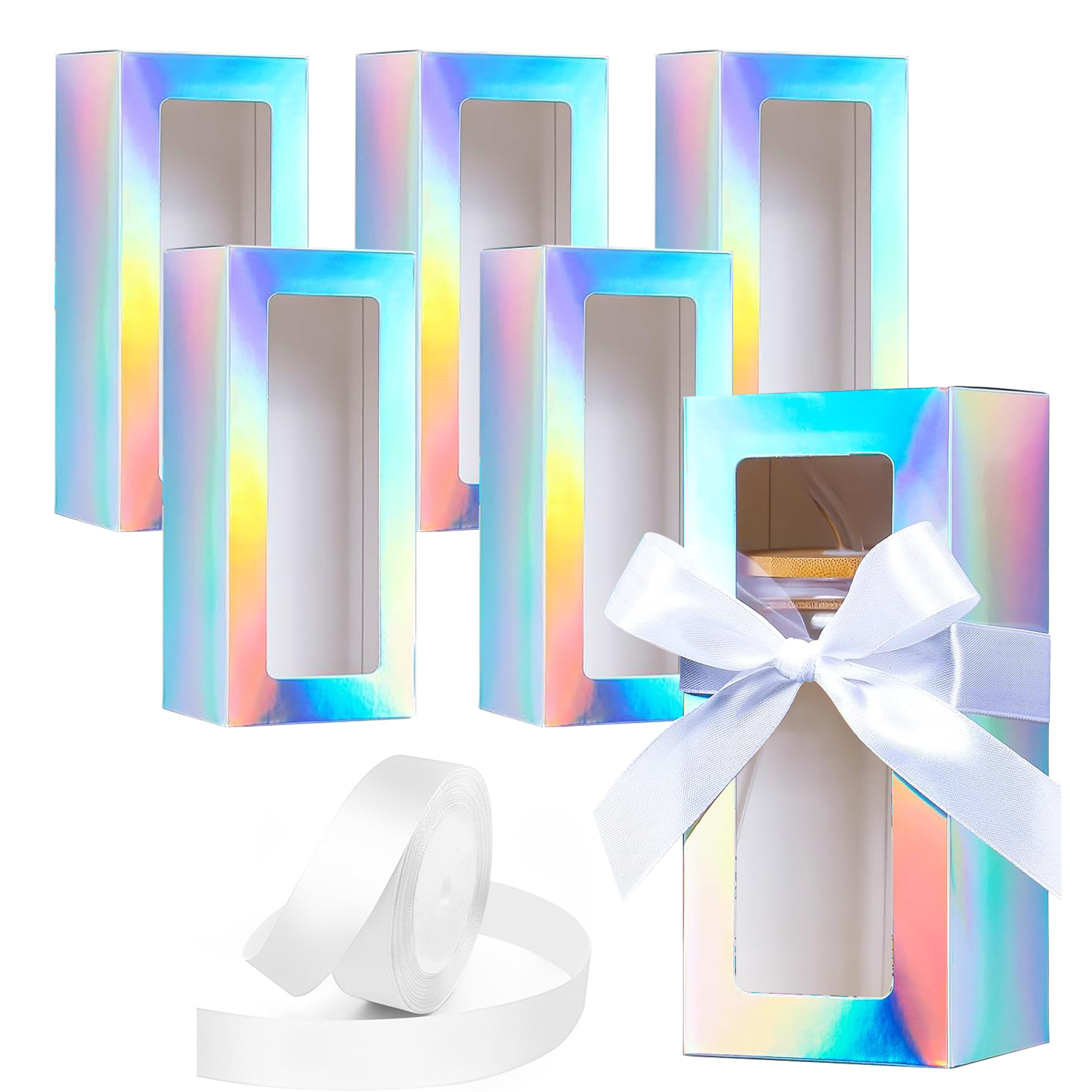 Event Party Box - 5Pcs Gift Boxes with 1 Roll