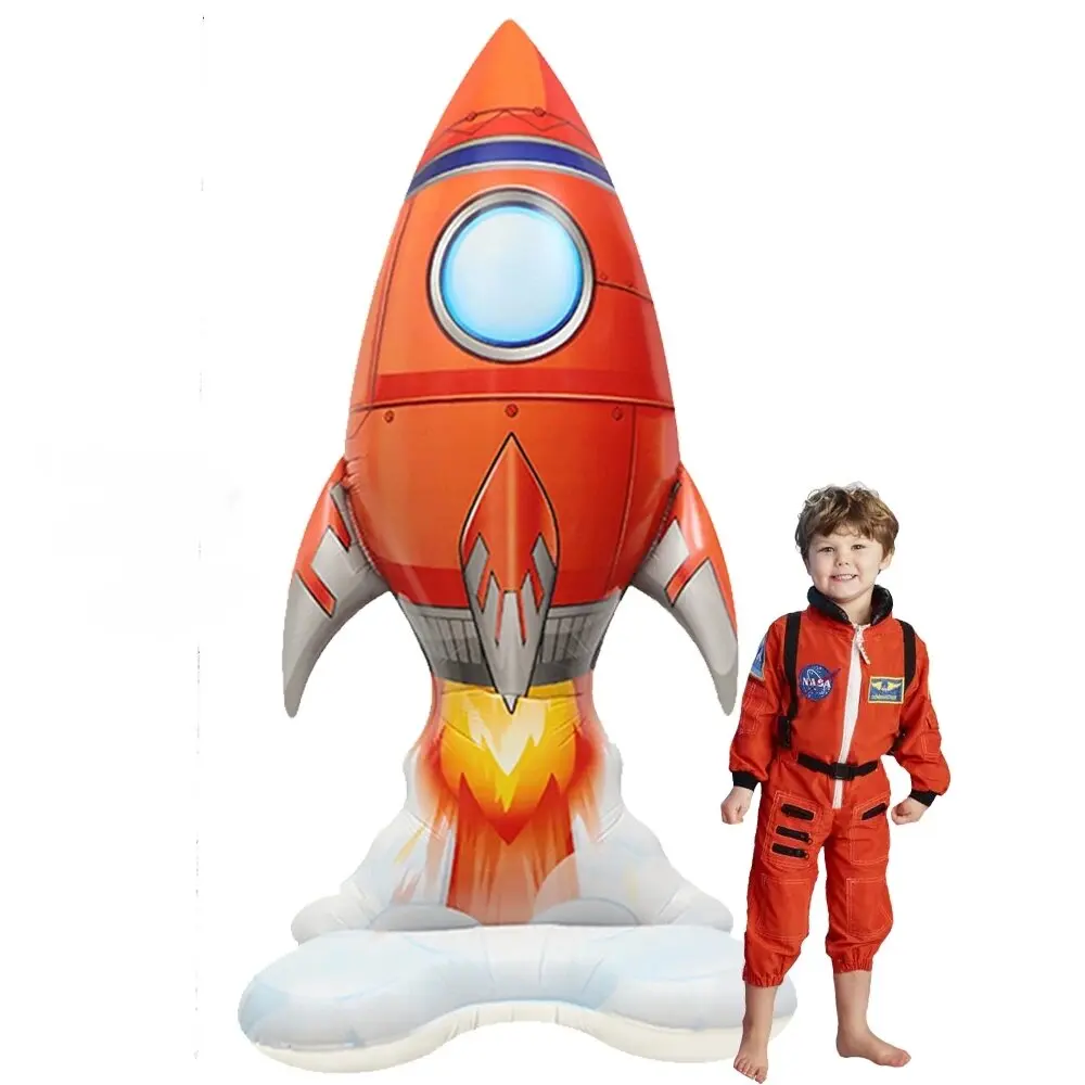 Party Event Supplier - 4D Rocket Helium Balloon Outer Space