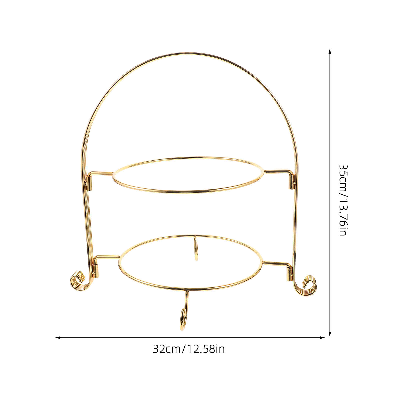 Golden Metal Cake Stand Two Ti - огляд і ціна Cupcake Stand Tier