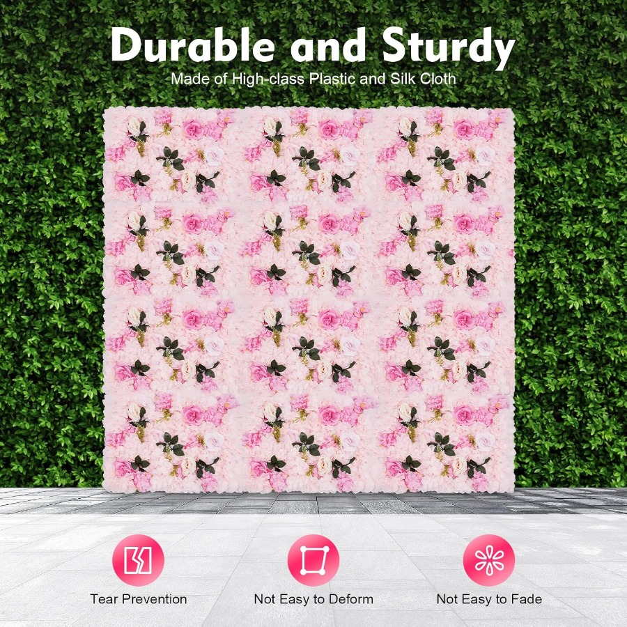 12 Pack Artificial Flower Wall - огляд і ціна Flower Wall Panel