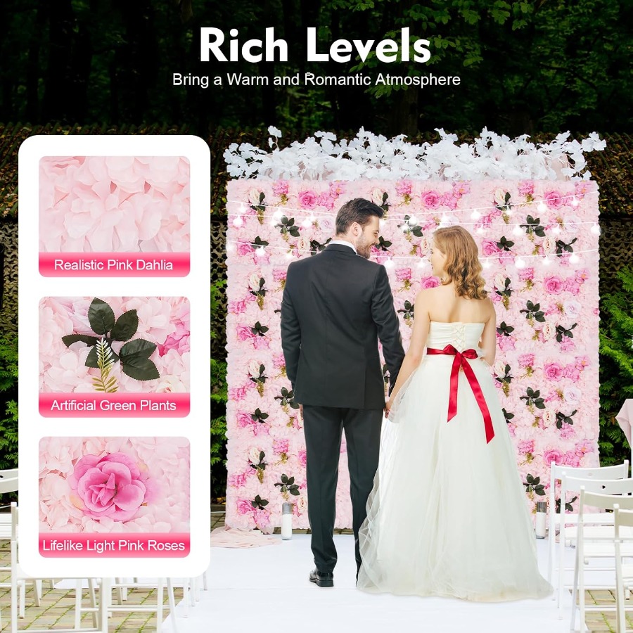12 Pack Artificial Flower Wall - огляд і ціна Flower Wall Panel