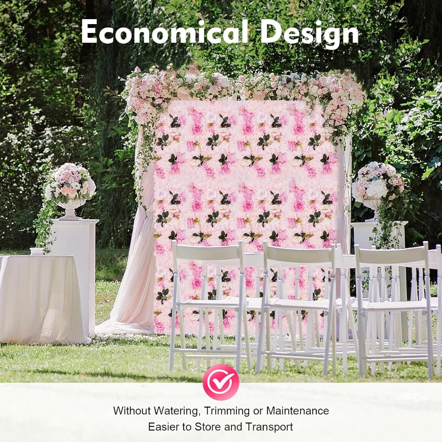 12 Pack Artificial Flower Wall - огляд і ціна Flower Wall Panel