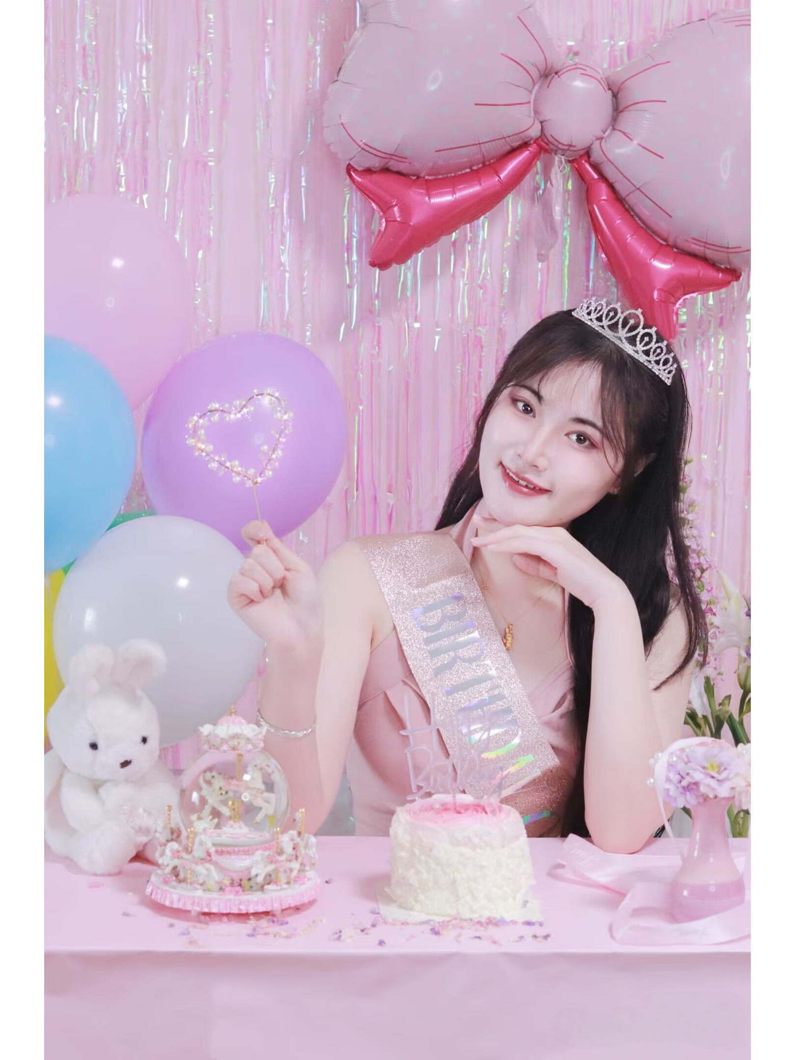 Champagne Gold Sparkle Crown S - огляд і ціна Birthday Sash Glitter