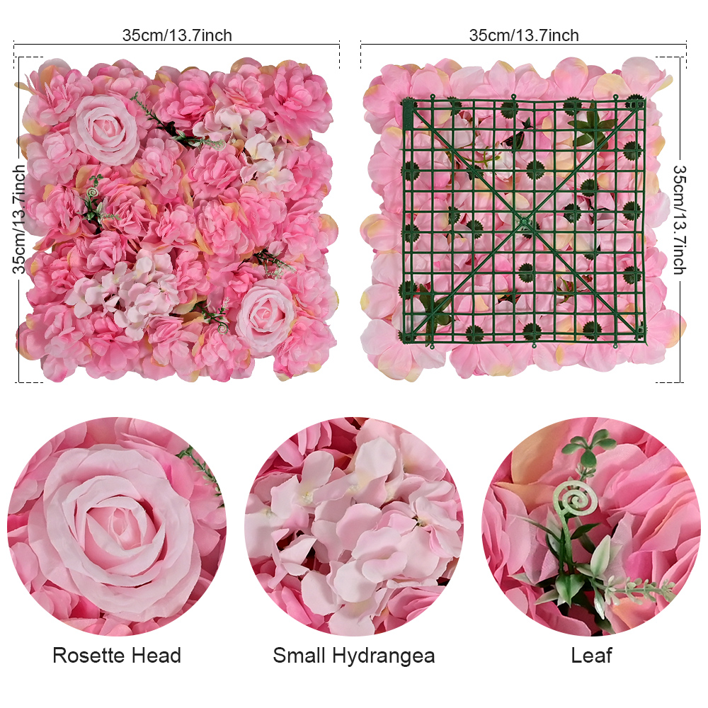 6PCS Artificial Flowers Wall P - огляд і ціна Flower Wall Panel