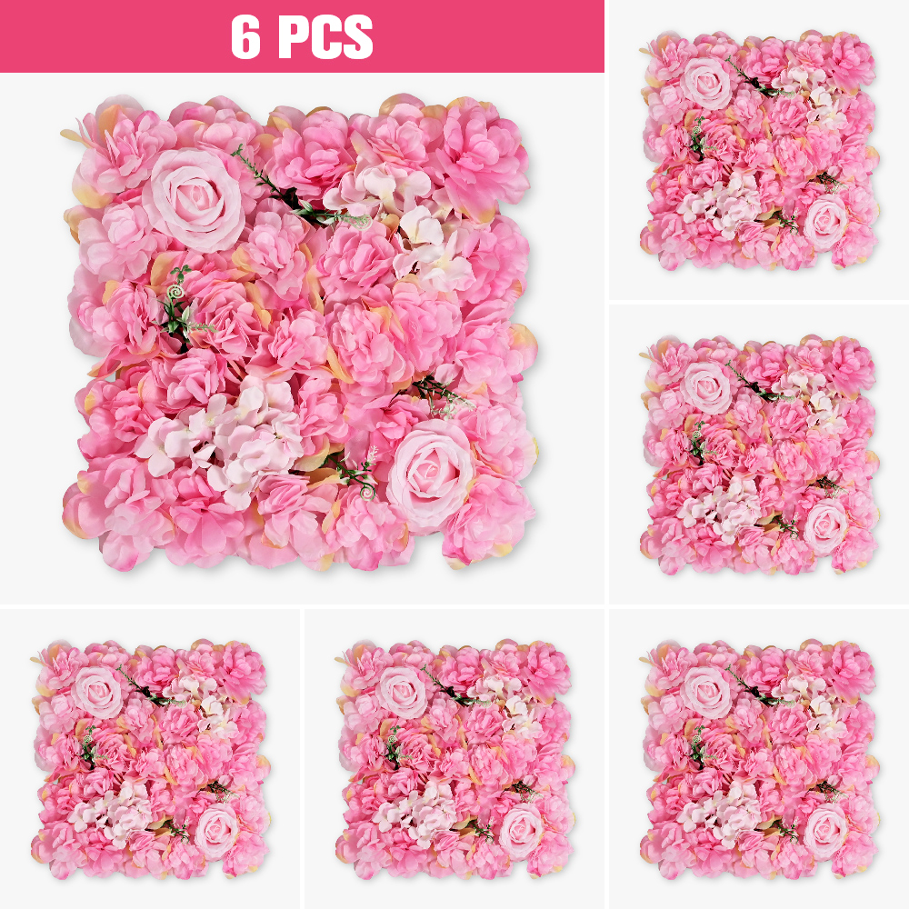 6PCS Artificial Flowers Wall P - огляд і ціна Flower Wall Panel