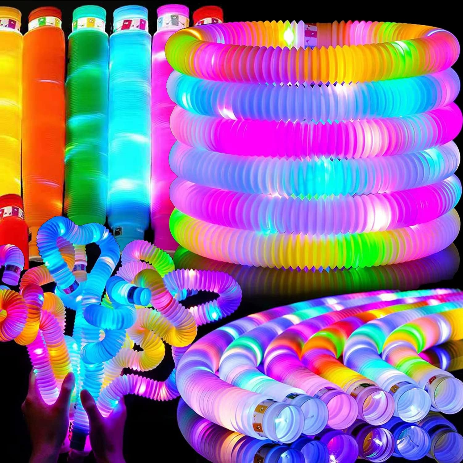 2/6/12 pcs LED Flash Pop Tubes - огляд і ціна Cotton Candy Cone