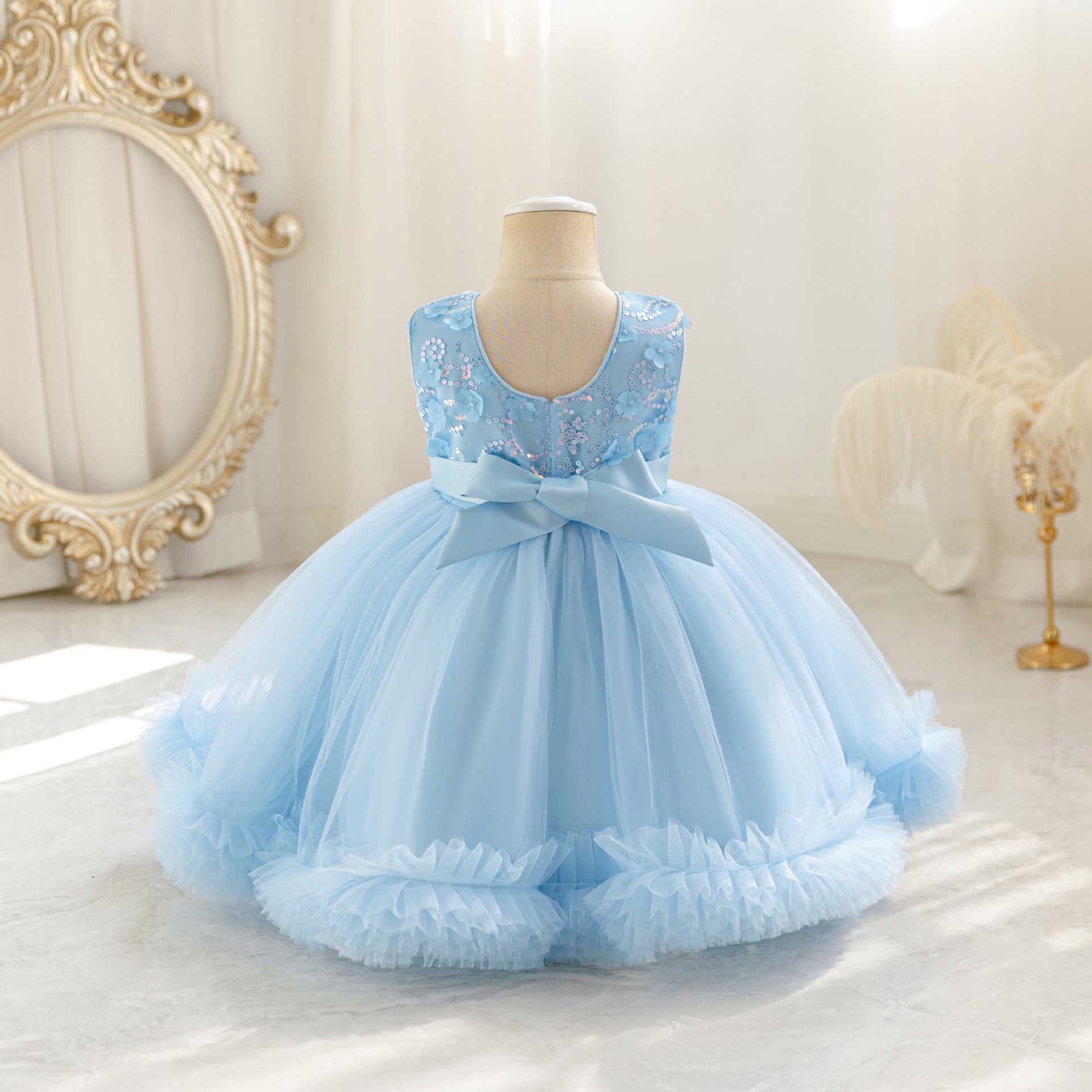 HETISO Tulle Puffy Flower Girl - огляд і ціна Glitter Tablecloth