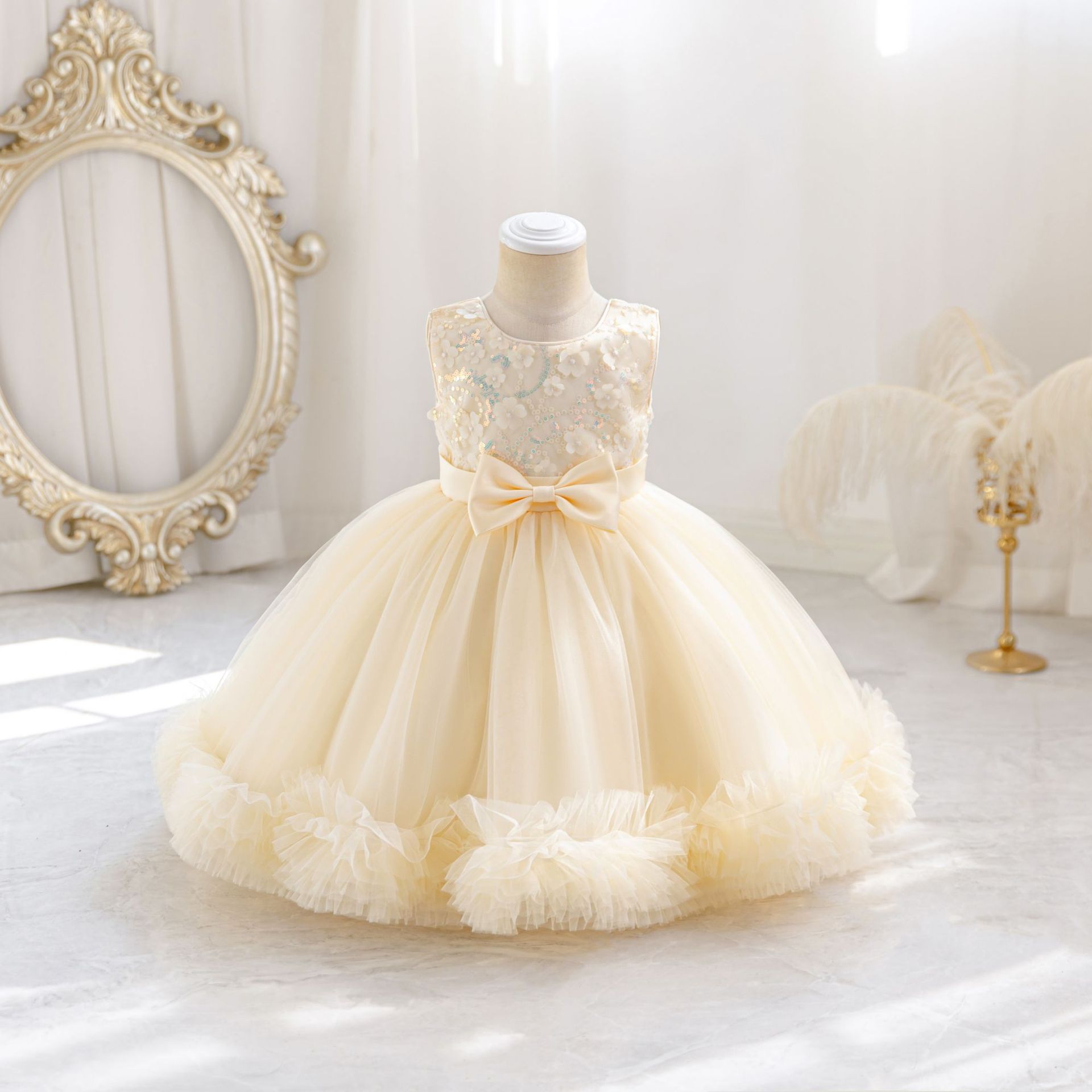 HETISO Tulle Puffy Flower Girl - огляд і ціна Glitter Tablecloth