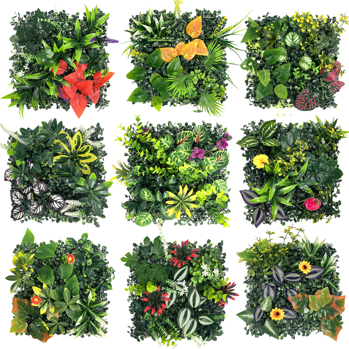 Artificial Plants Grass Wall P - огляд і ціна Flower Wall Panel