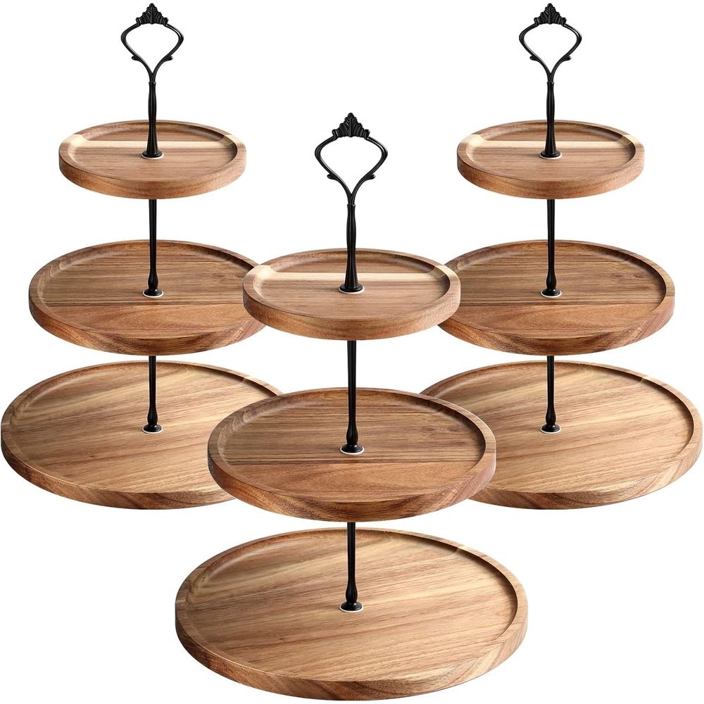 3 Set 3 Tier Wood Cupcake Stan - огляд і ціна Cupcake Stand Tier