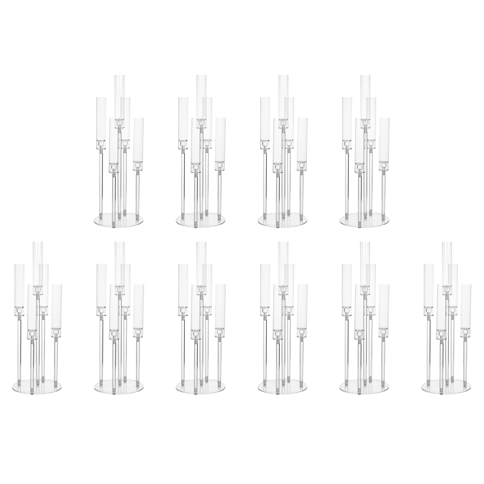 20/10PCS 5 Arm Acrylic Candle  - огляд і ціна Centerpiece Stick