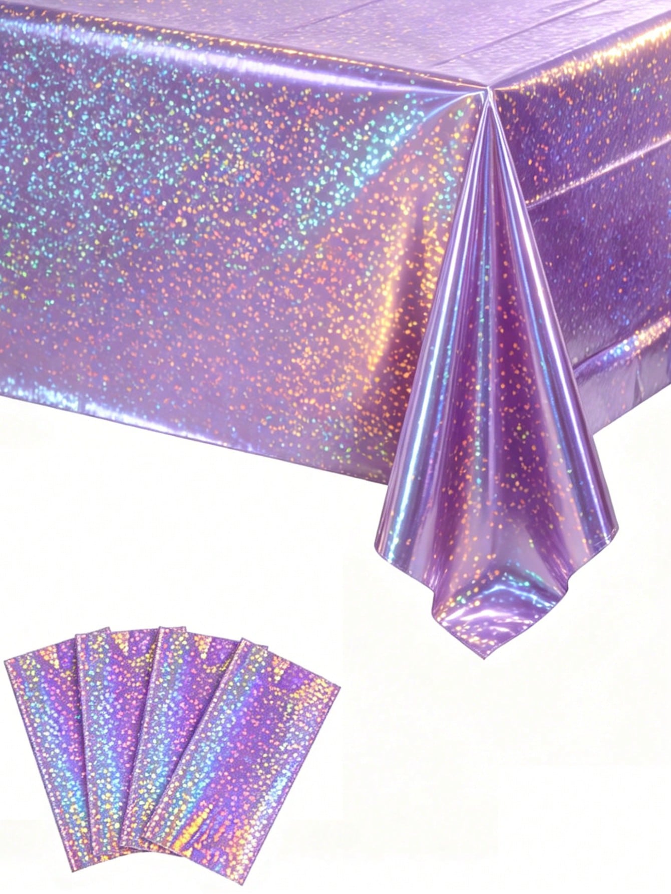 1pc Laser Purple Disposable Ta - огляд і ціна Table Cloth Disposable