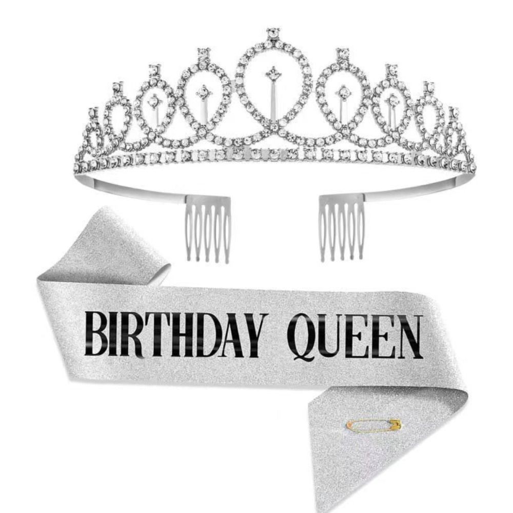 2Pcs/Set New Glitter Birthday  - огляд і ціна Birthday Sash Glitter