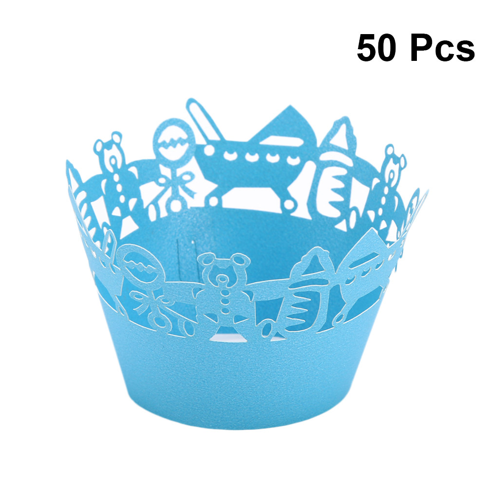50pcs Carriage Cut Cupcake Wra - огляд і ціна Plastic Cup 50Pcs