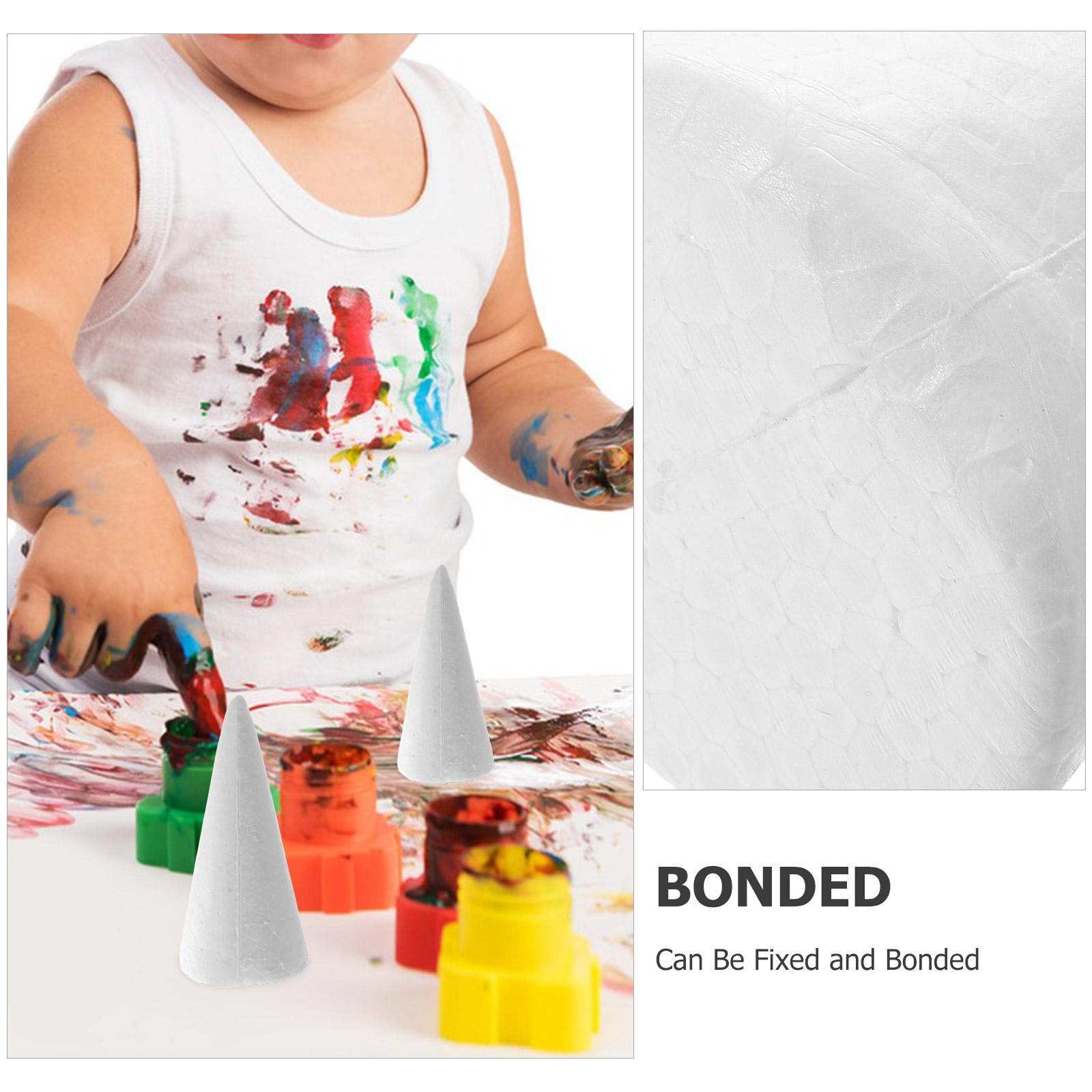 12pcs 15cm White Solid Craft F - огляд і ціна Cotton Candy Cone