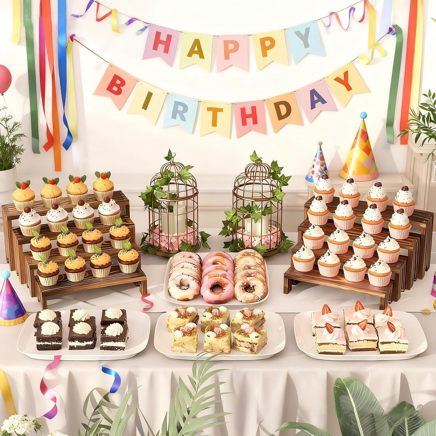 2 Tier Wooden Cupcake Stand Se - огляд і ціна Cupcake Stand Tier