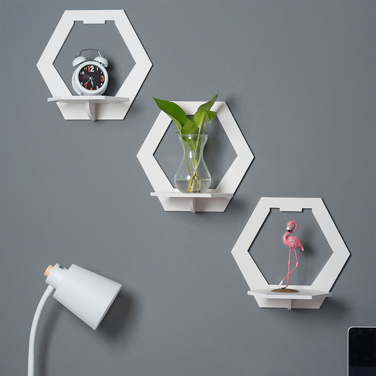 3Pcs Wall Organizer Wall Shelf - огляд і ціна Flower Wall Panel