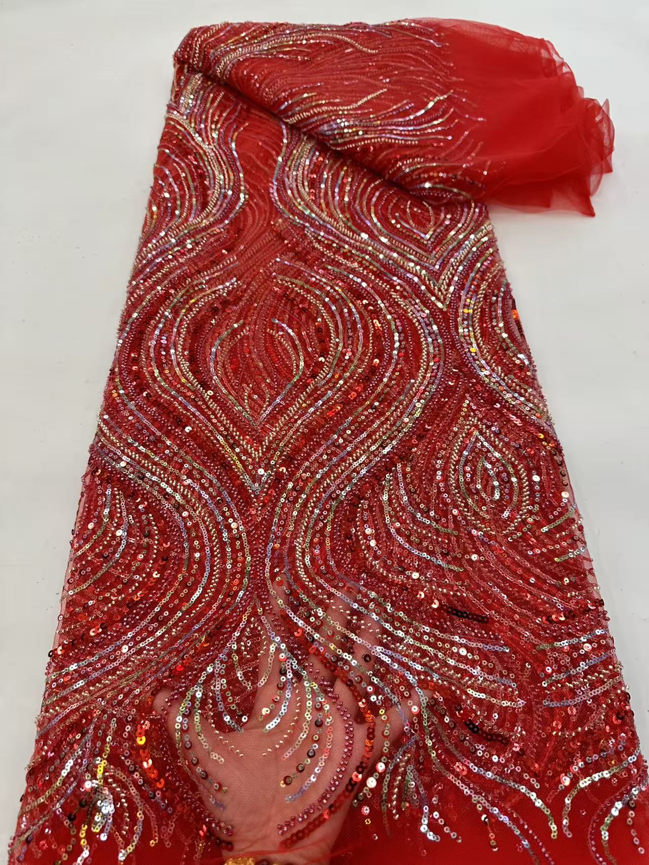 Luxury Red African Beaded Mesh - огляд і ціна Glitter Tablecloth