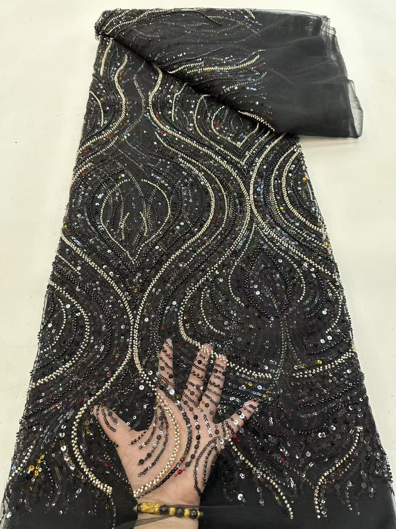 Luxury Red African Beaded Mesh - огляд і ціна Glitter Tablecloth