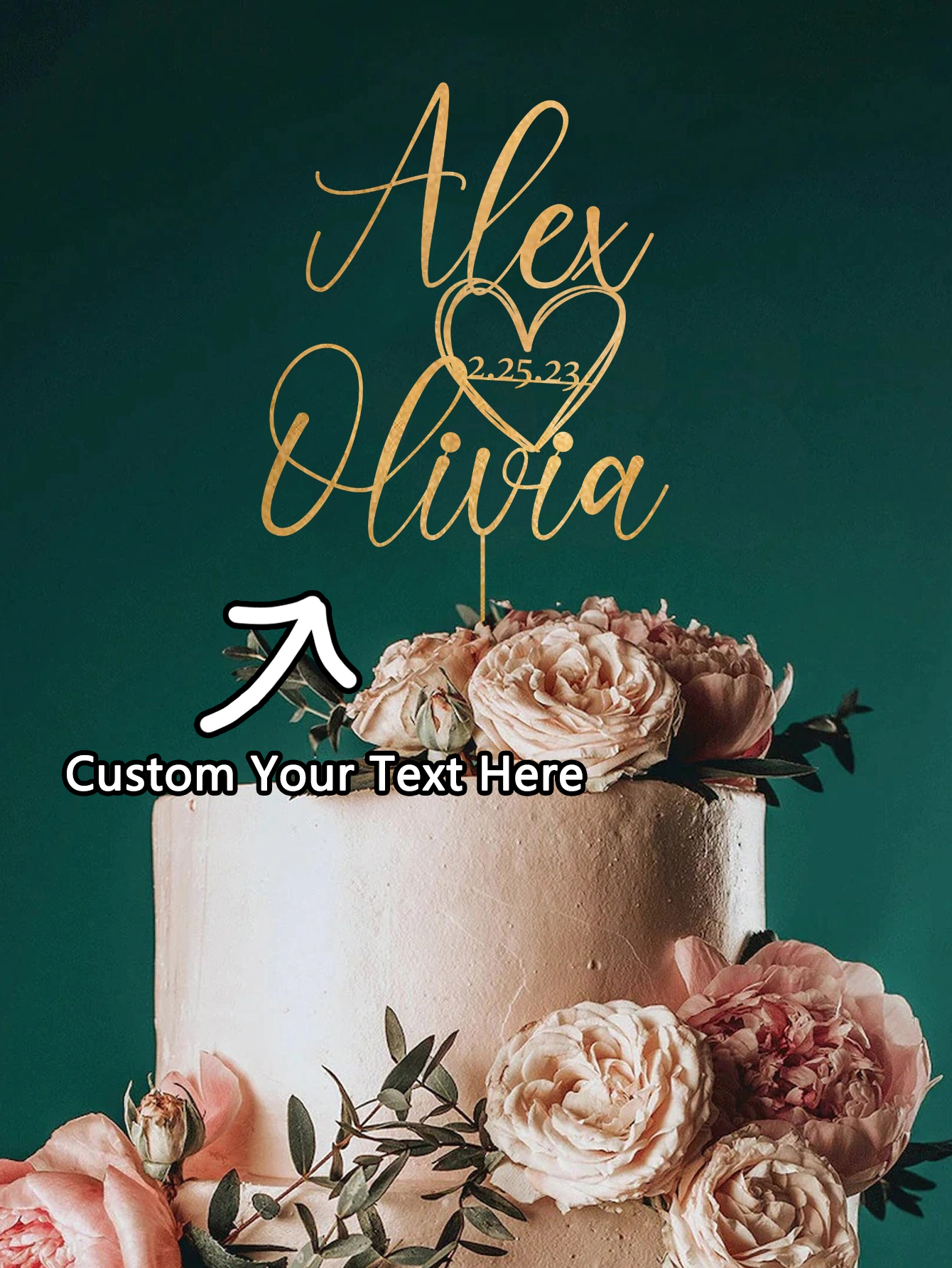 Custom Cake Topper - 1PC Perso - огляд і ціна Event Suppliers