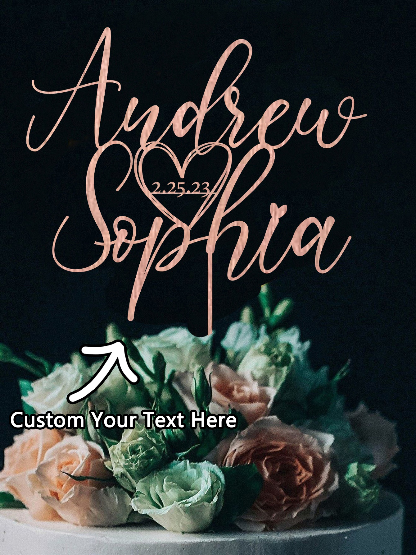 Custom Cake Topper - 1PC Perso - огляд і ціна Event Suppliers