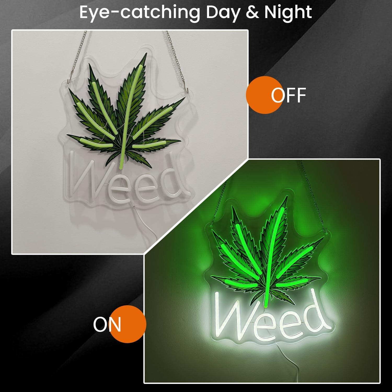 Weed Neon Sign Leaf LED Lights - огляд і ціна Neon Sign Party