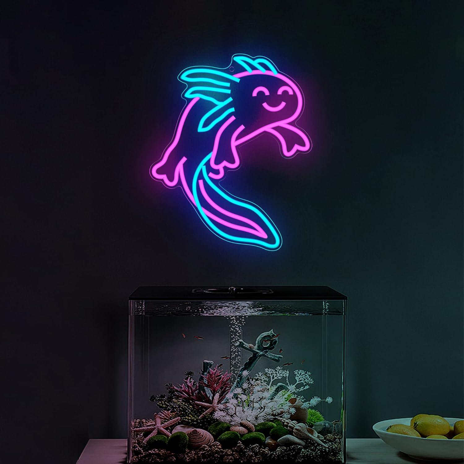 Ammonite Axolotl Neon Sign Cut - огляд і ціна Neon Sign Party