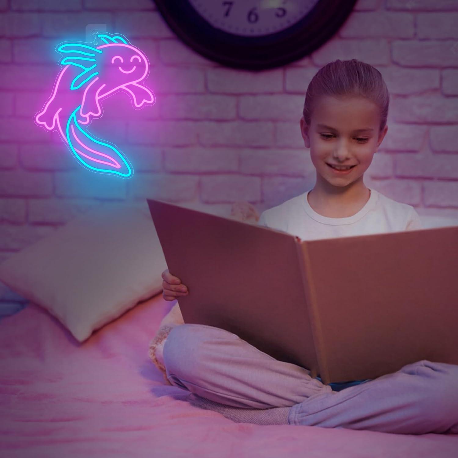 Ammonite Axolotl Neon Sign Cut - огляд і ціна Neon Sign Party