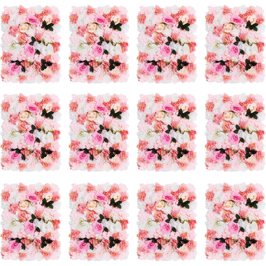 12 Pack Artificial Flower Wall - огляд і ціна Flower Wall Panel