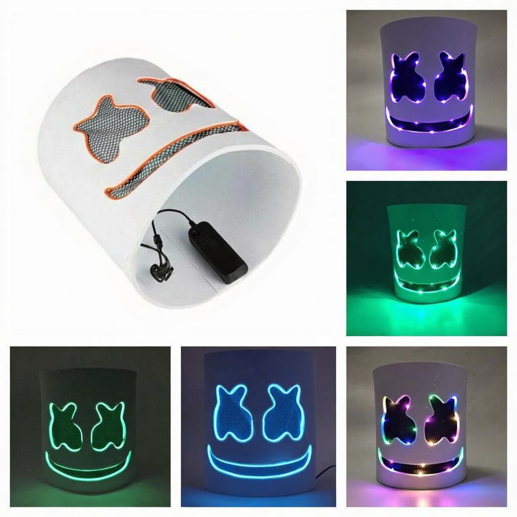 Cold light LED DJ mask lifelik - огляд і ціна Event Party Dj