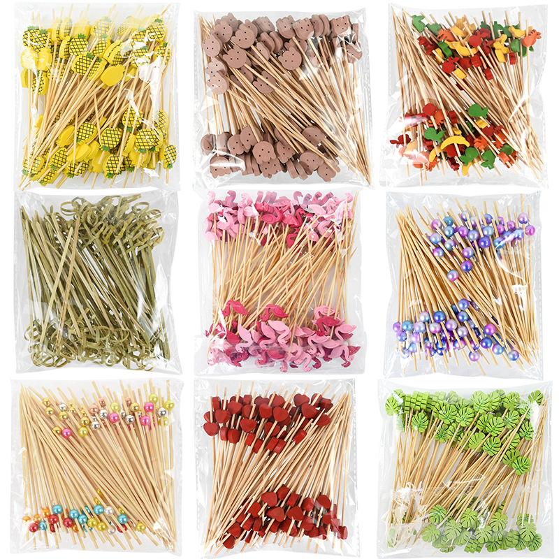 100Pcs Disposable Bamboo Skewe - огляд і ціна Centerpiece Stick