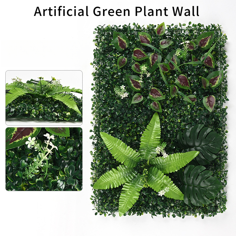 1PC Artificial Green Plant Wal - огляд і ціна Flower Wall Panel