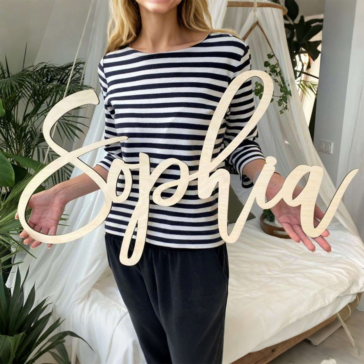 1pc Personalized Wooden Name S - огляд і ціна Eve Party