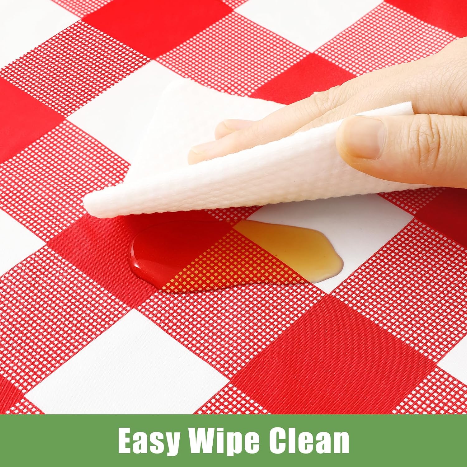 Smiry 3 Pack Red Gingham Dispo - огляд і ціна Table Cloth Disposable