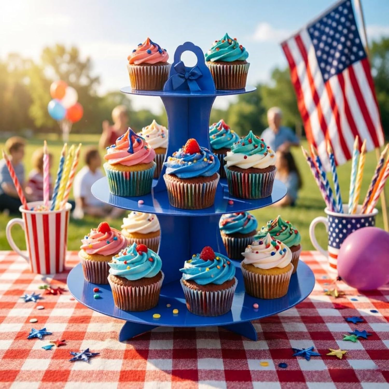 3-Tier Cupcake Stand, 2Pcs, St - огляд і ціна Cupcake Stand Tier