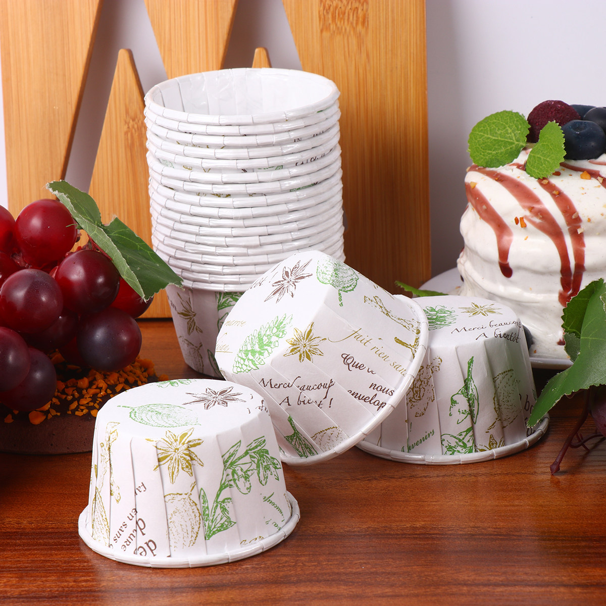 50Pcs Disposable Muffin Boxes  - огляд і ціна Plastic Cup 50Pcs
