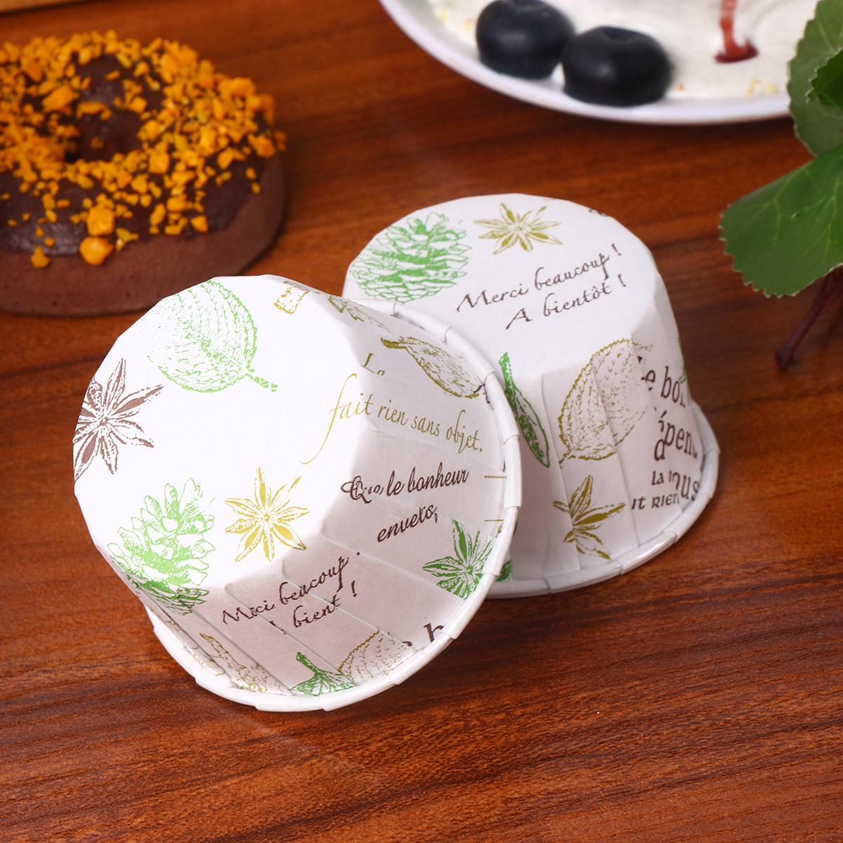 50Pcs Disposable Muffin Boxes  - огляд і ціна Plastic Cup 50Pcs