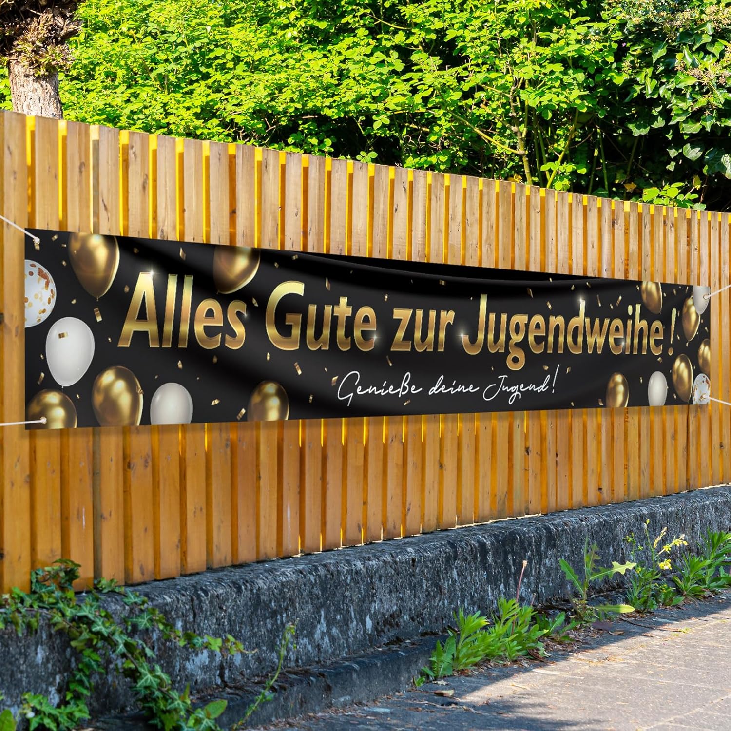 Jugendweihe Deko,Jugendweihe B - огляд і ціна Party Banner Gold