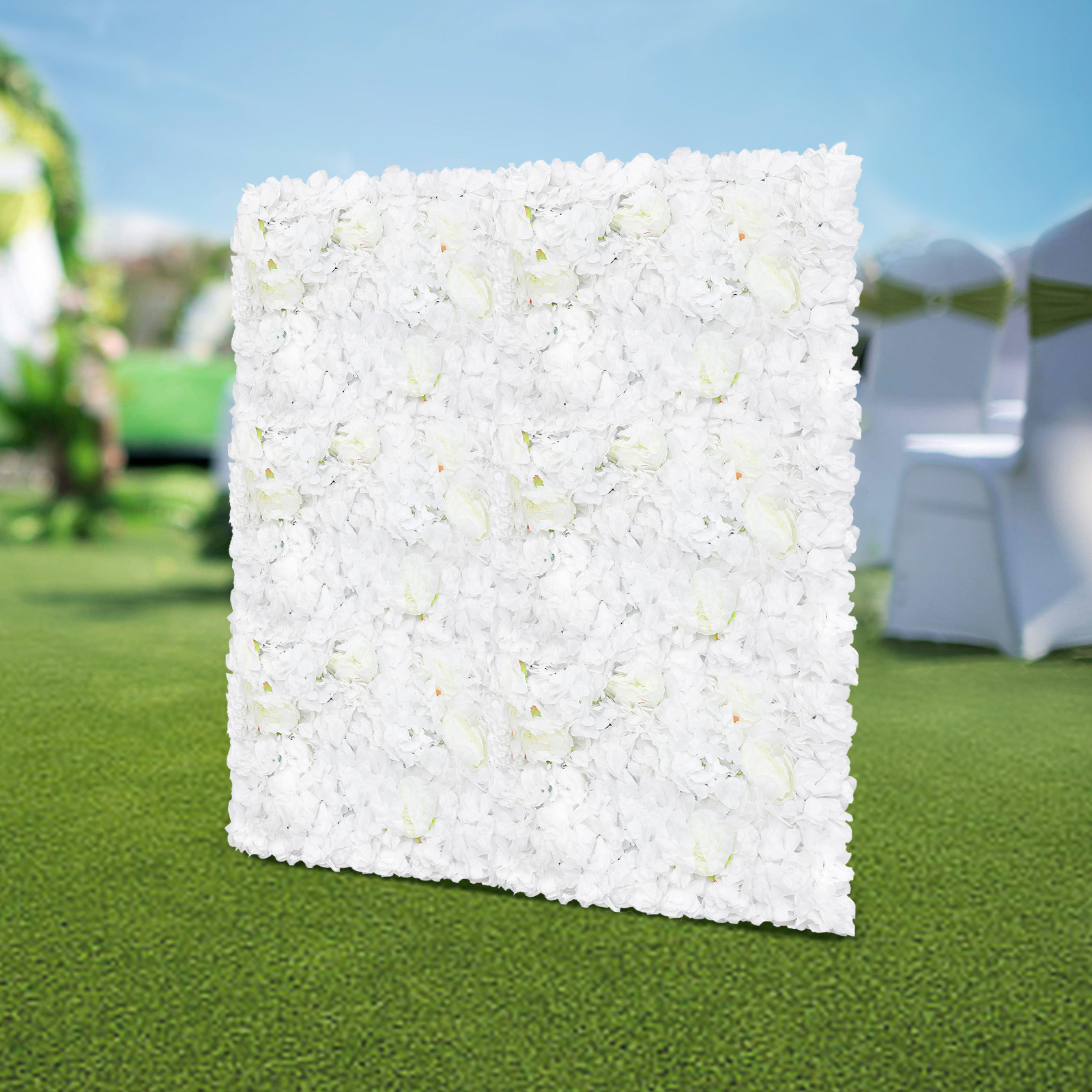 6PCS Silk Decorative Backdrop, - огляд і ціна Flower Wall Panel