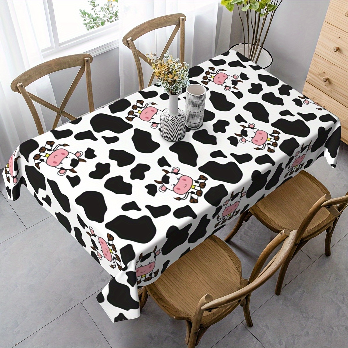 1pc Cow Farm Animal Theme Picn - огляд і ціна Table Cloth Disposable