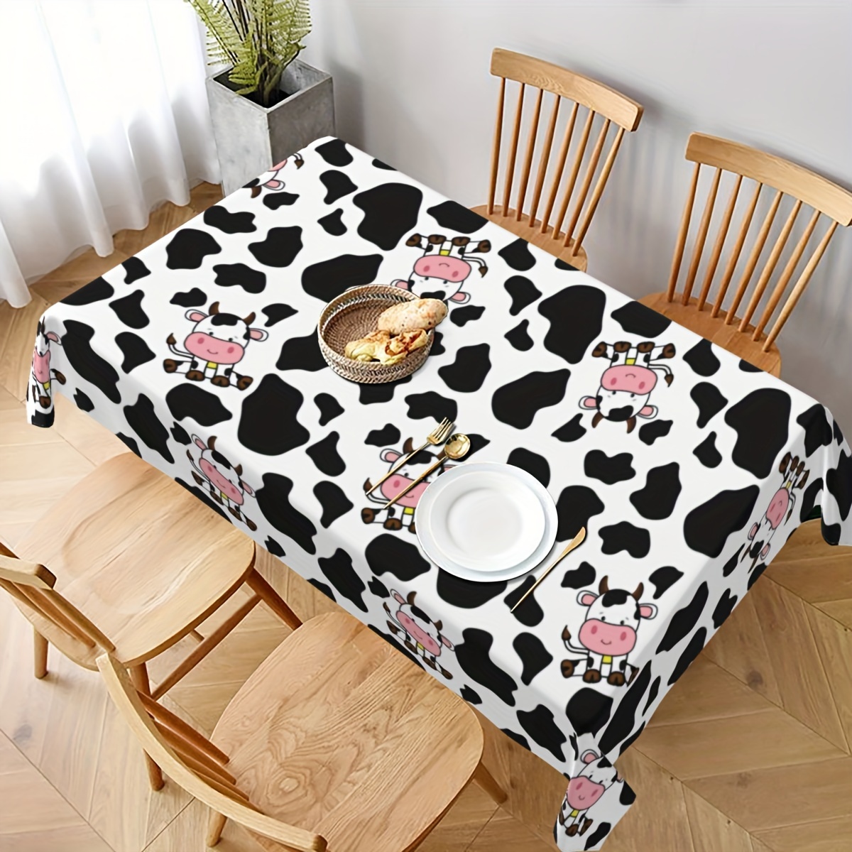 1pc Cow Farm Animal Theme Picn - огляд і ціна Table Cloth Disposable
