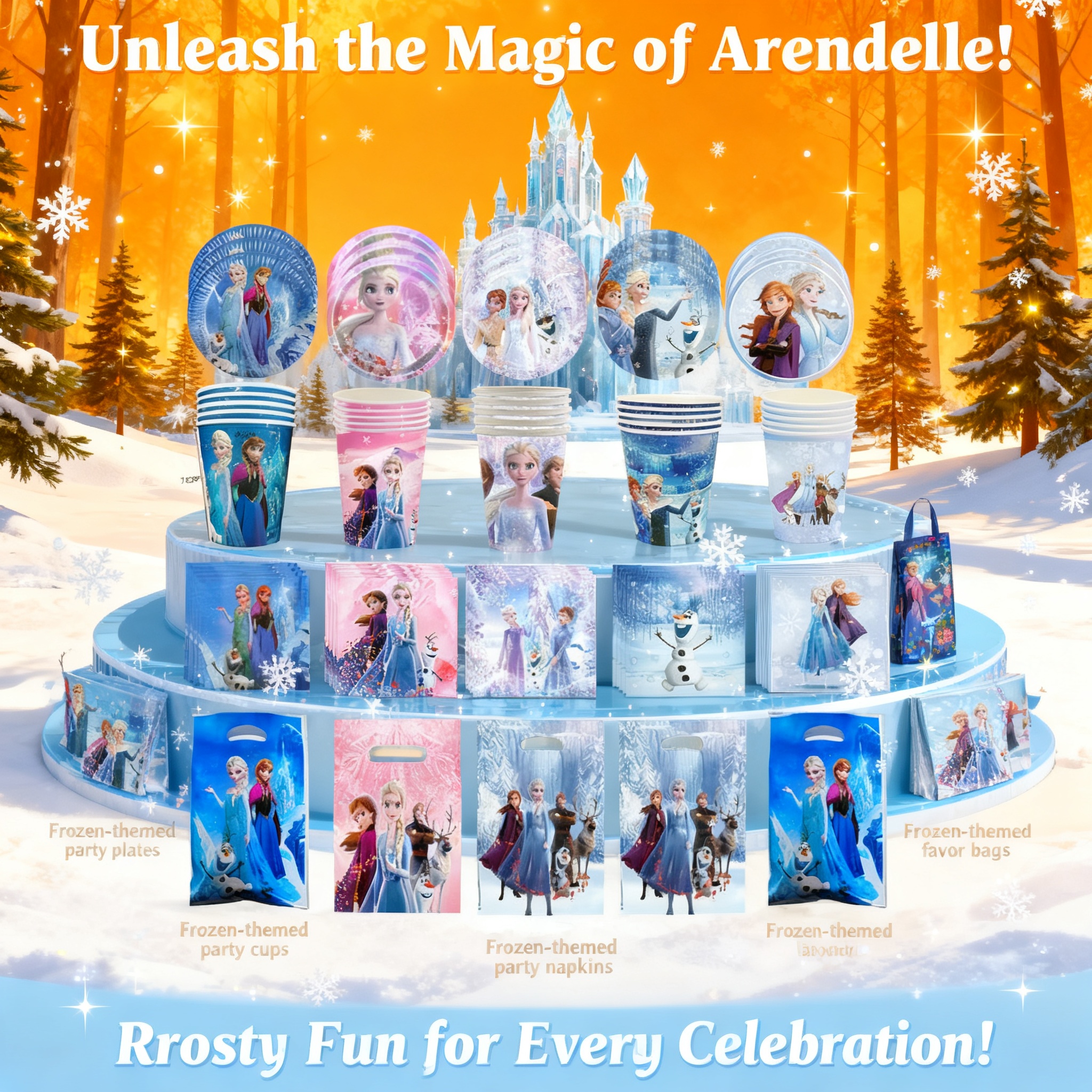 Frozen Elsa Anna Olaf Birthday - огляд і ціна Supply Event