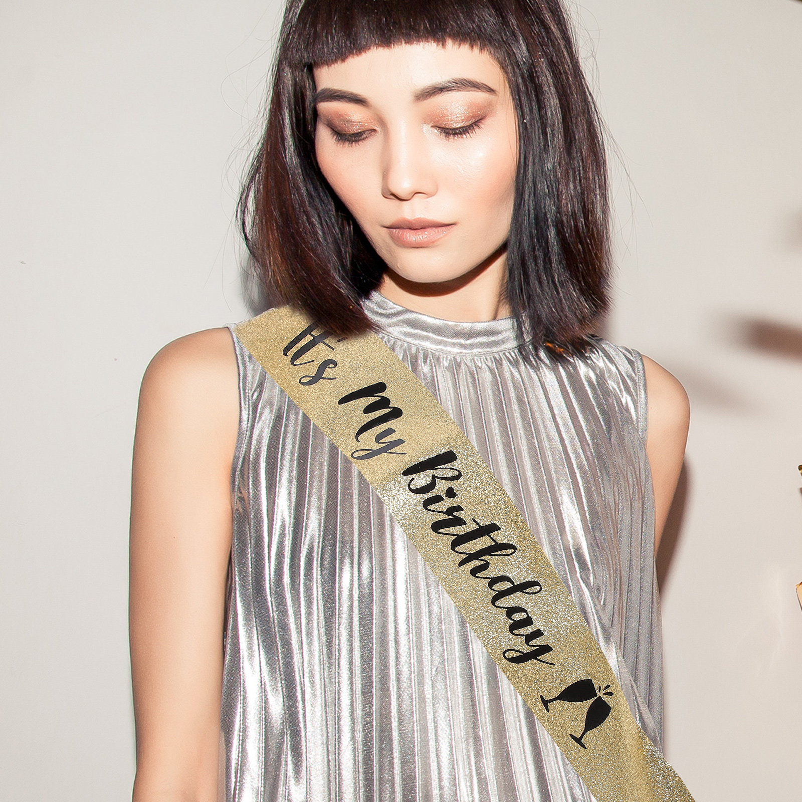 1Pcs Birthday Party Sash Glitt - огляд і ціна Birthday Sash Glitter