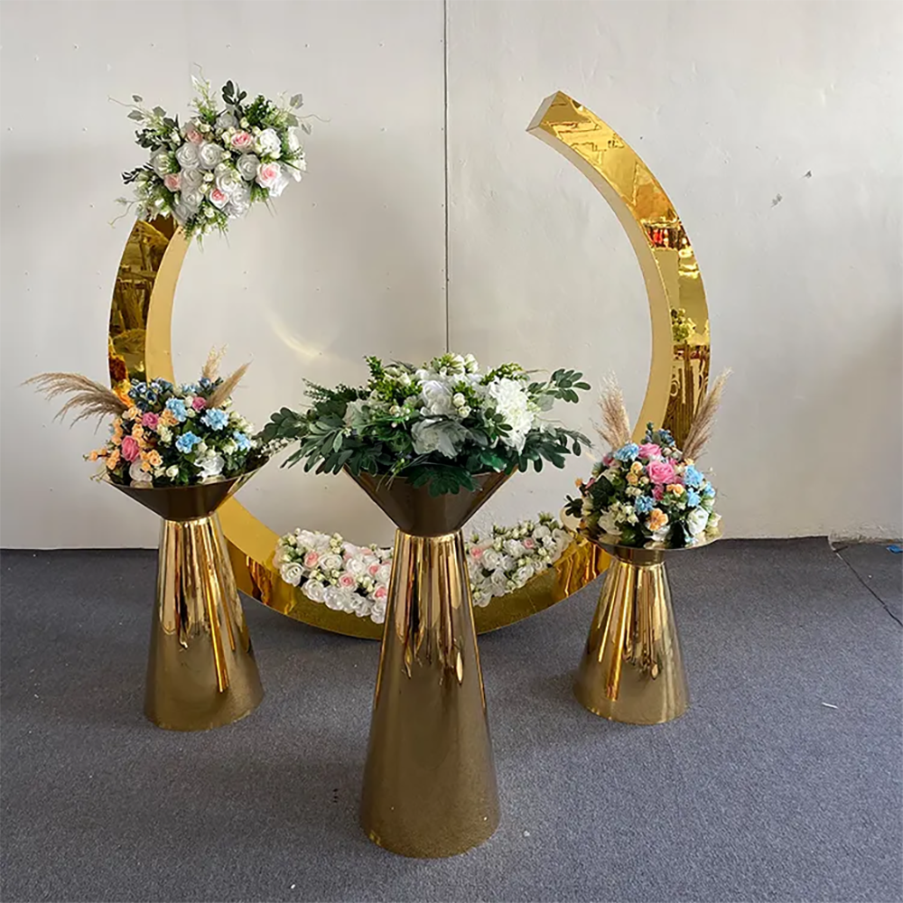Hot Sale Gold Trim Flower Acry - огляд і ціна Party Event Supplier