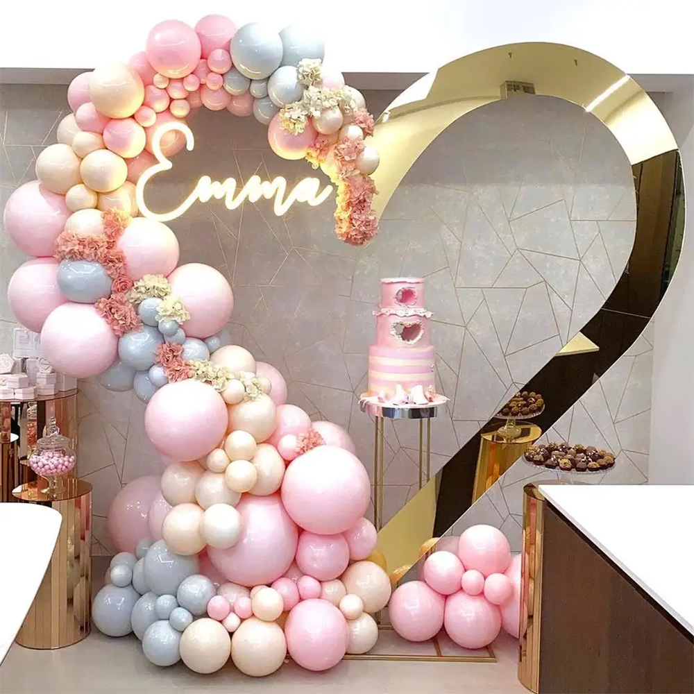 Hot Sale Gold Trim Flower Acry - огляд і ціна Party Event Supplier